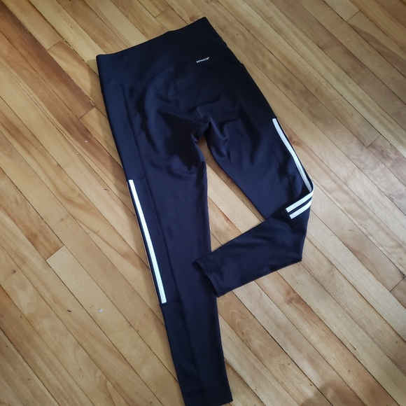 🏷ADIDAS Womens Lightweight High Rise 3-Stripe Mesh 7/8 Leggings - M - Picture 11 of 11